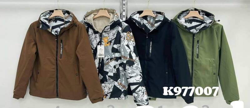 Kurtka męska cienka Roz S-2XL, 1 Kolor Paczka 5 szt